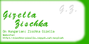 gizella zischka business card